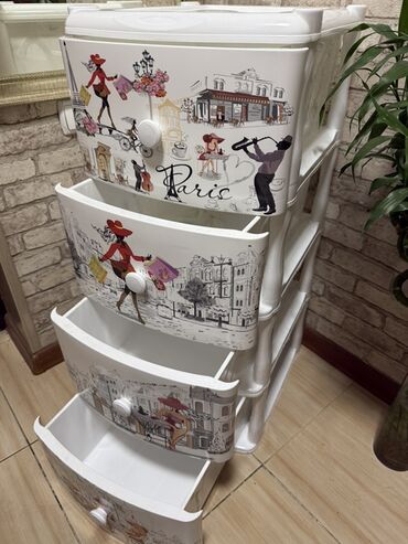 Комоды для одежды: Комод для одежды, Без зеркала, Другой материал, цвет - Белый — 5