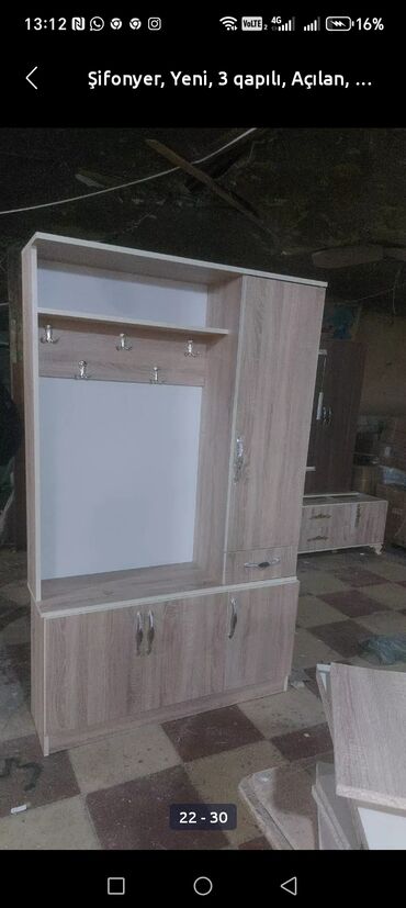 Dolablar: Yeni, 3 qapılı Düz dolab, Dolab-asılqan -da lalafo.az — 21 Dolablar: Yeni, 3 qapılı Düz dolab, Dolab-asılqan — 21