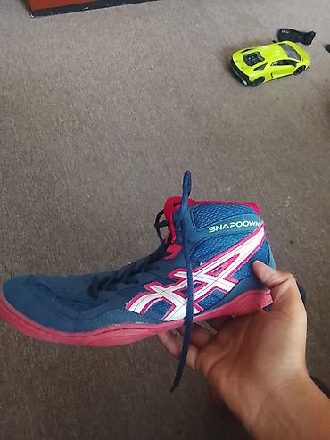 Мырзалардын бут кийими: Эркектердин кроссовкасы, 41, Asics, Колдонулган, түсү - Көк, Өзү алып кетүү — 3