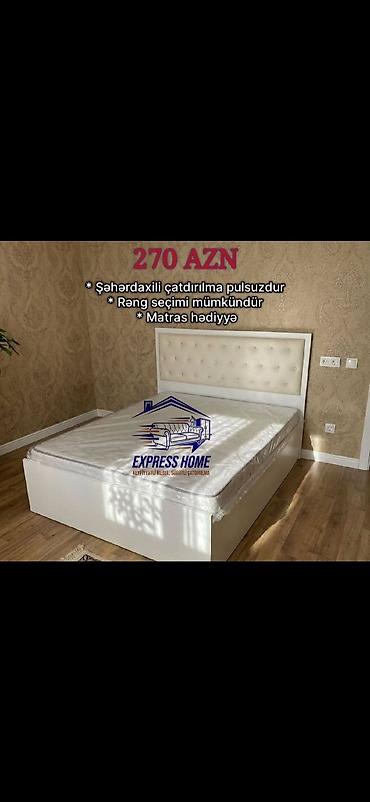 taxt ucuz: Yataq çarpayısı – yumşaq başlıqla - Ölçü: ikinəfərlik çarpayı — 2