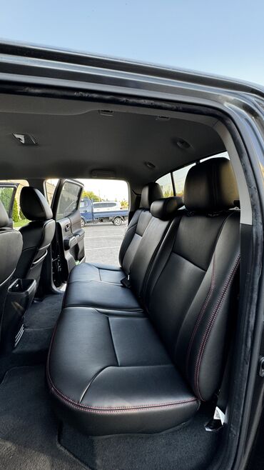 Чехлы и накидки на сиденья: Чехлы Экокожа, С подушкой, цвет - Черный, Toyota, Новый, Самовывоз — 3