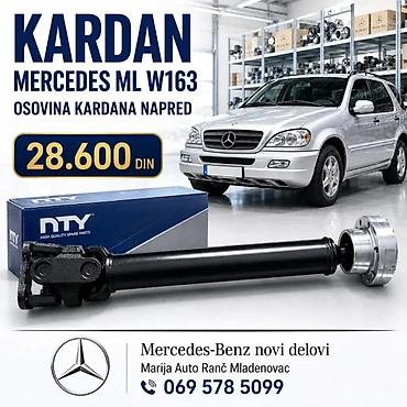Prenosni sistem: NOSAC KARDANA LEZAJ KOMPLETAN MERCEDES ML W163 5GOD | Nosac kardana — 2