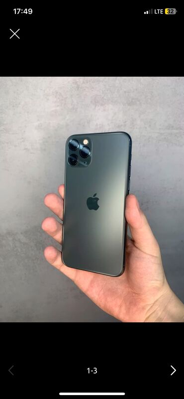 айфоны на обмен: IPhone 11 Pro, Б/у, 256 ГБ, Black Titanium, Чехол, Зарядное устройство, Кабель, 75 %