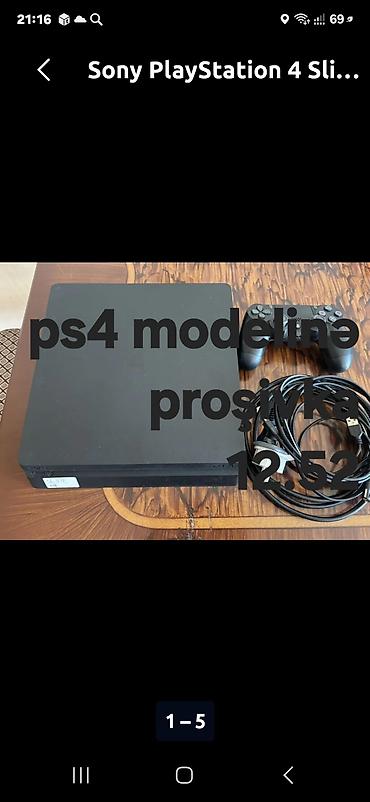 PS4 (Sony PlayStation 4): Sony PlayStation 4 Slim oyun konsolu - Model: PS4 Slim - Proqram — 1