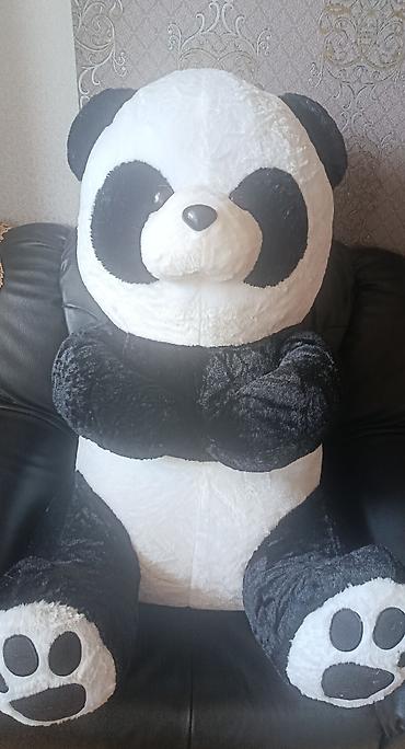 yumsaq oyuncaq: Böyük ölçülü plyuş panda oyuncağı - Yumşaq, xəz kimi toxunuşlu parça — 1