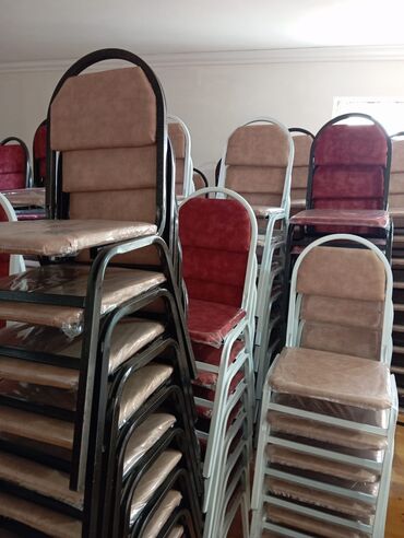 Stullar: Mətbəx üçün, Yeni, Qatlanmayan, rəng - Bordo Stul — 12