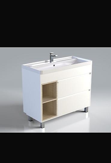 Тумбы для ванны: Тумба для ванны, С раковиной, Другой материал — 10