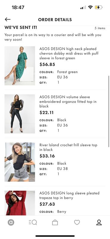 Ziyafət donları: Asosdan alinib. Ingiltereden getirilib. Alış qiymətlərini qeyd edirem — 11