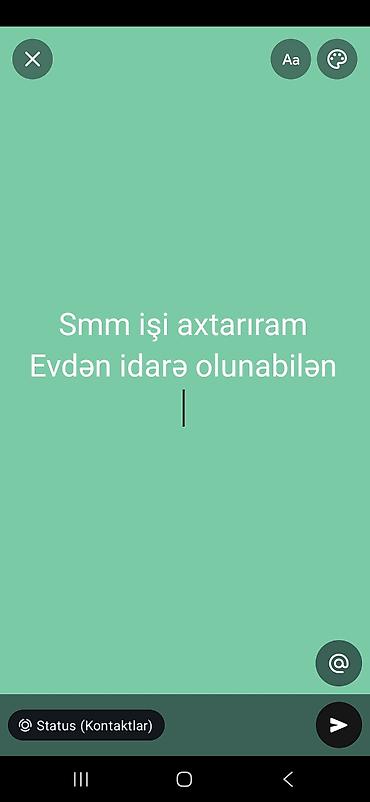 SMM-специалисты: SMM xidməti – evdən idarə oluna bilən - Sosial media hesablarının — 1