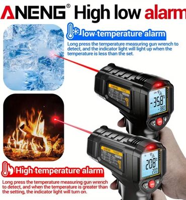 Termometri, termovizori: ANENG infracrveni termometar sa laserom (pištolj) - Opseg merenja: od — 7