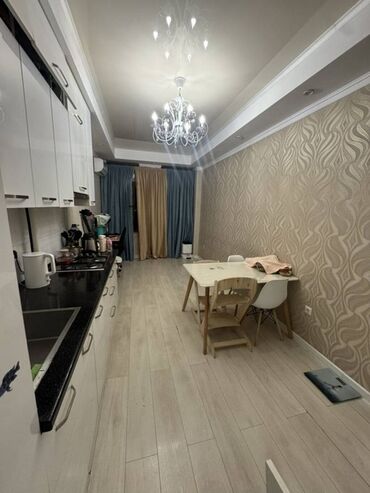 квартир токмок: 2 бөлмө, 67 кв. м, Элитка, 11 кабат, Евроремонт