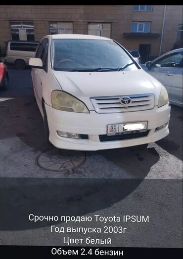 toiota ipsum: Toyota Ipsum: 2003 г., 2.4 л, Автомат, Бензин