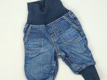 legginsy czarne prążkowane: Spodnie dresowe, H&M, 6-9 m, stan - Dobry