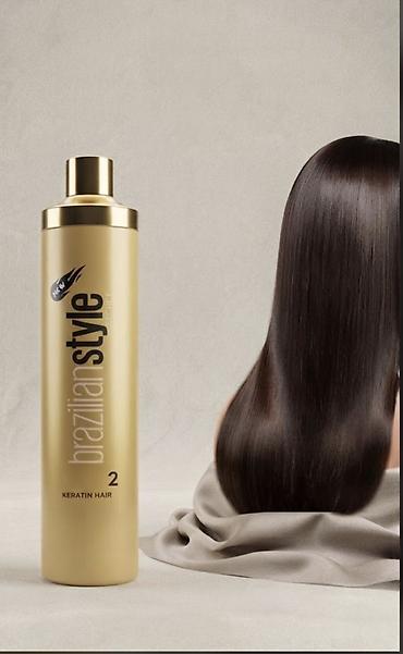 Saç maskası Keratin Həcmsiz saçlar üçün