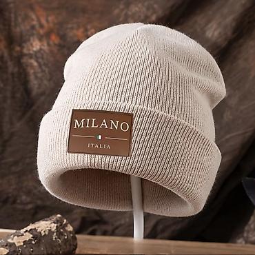 MILANO “Italia” beanie papaq - Dizayn: Ön hissədə “MILANO – ITALIA”