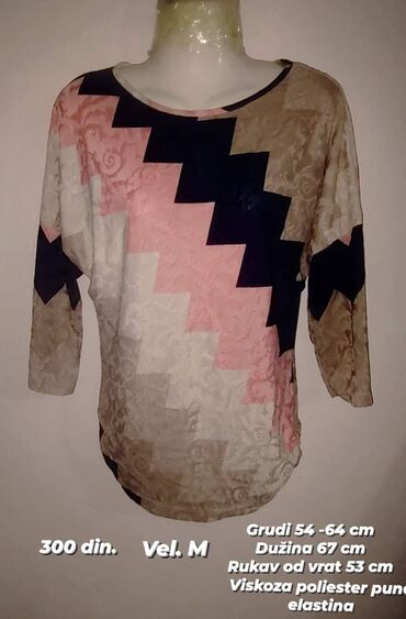ženske bluze i košulje: M (EU 38), Geometrijski, bоја - Šareno