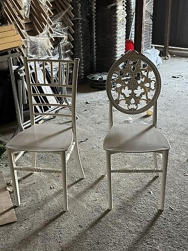 pc masaları: Ağ rəngli banket/ziyafət stulları - Model: iki variant – — 3