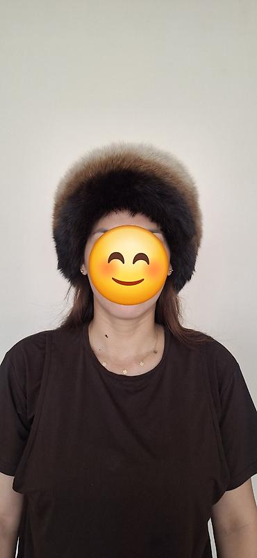 норковая косынка: Шапка, Кубанка, Зима, Со стразами — 1