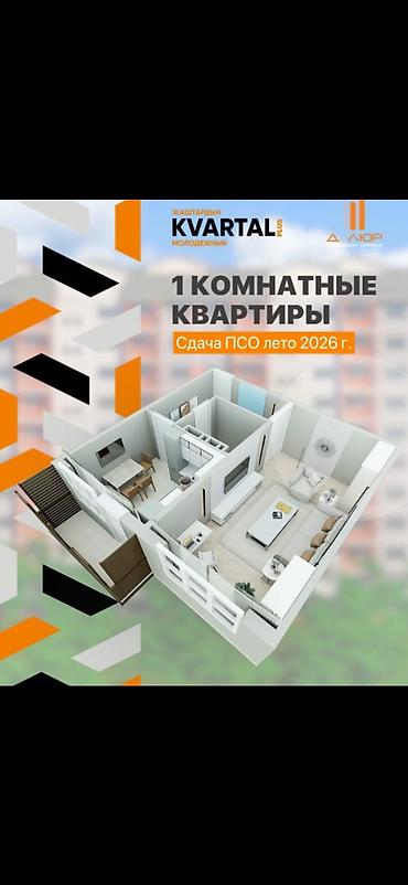 1‑комнатные квартиры в жилом комплексе KVARTAL Plus (Молодежный)