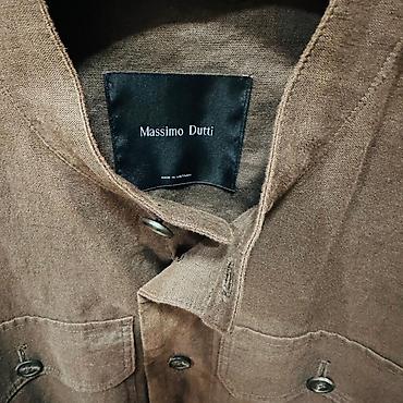 Kişi geyimləri: Massimo Dutti kişi üst geyimi – qolsuz deyil, uzunqollu linən/keten — 2