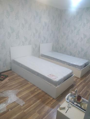 Çarpayılar: İki ədəd tək nəfərlik qaldırılan baza çarpayı - Ölçü: tək nəfərlik — 3