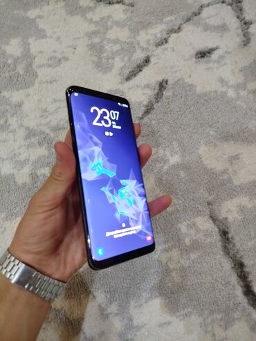 телефон нот 8: Samsung Galaxy S9, цвет - Фиолетовый