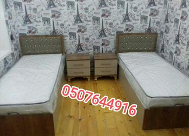 Çarpayılar: Yeni, Təknəfərlik çarpayı, Bazasız, Matras ilə, Siyirməsiz, Azərbaycan — 29