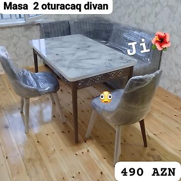 arkalar: Mətbəx/qonaq otağı üçün dəstlər və uşaq otağı mebeli: - Masa + 4 — 2