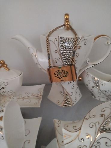 ağ daşlar: Çay dəsti, rəng - Ağ, Farfor — 3