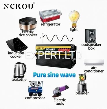 İnverterlər: Yeni Inverter, 1500-3000 Vt, 12 - 220 volt, Ünvandan götürmə, Ödənişli çatdırılma, Rayonlara çatdırılma — 9