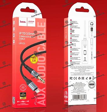micro usb: Аудиокабель Hoco UPA26 3,5mm черный - это высококачественный кабель — 6