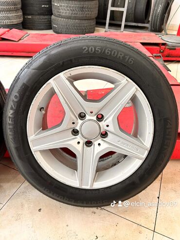 mersedes təkəri: Disk təkər Mercedes-Benz 205 / 60 / R 16, 5 Boltlu