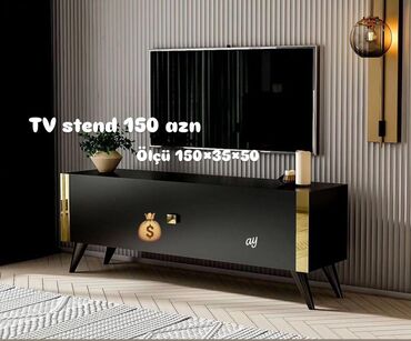 televiziya mebelləri: TV stend rəng seçimi var