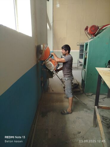 Beton işləri: Beton kəsmə xidməti - Divar, döşəmə və tavanlarda dəqiq xəttli — 8