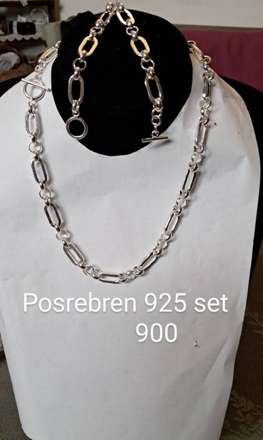 Setovi nakita: Cartier, Set: Narukvica, Ogrlica, Materijal: Srebro — 10