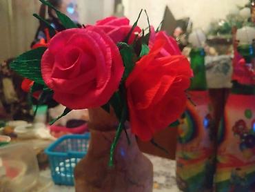 пакеты крафт: Цветы из бумаги, интерьерный декор ручная работа вазы корзинки цветы — 9