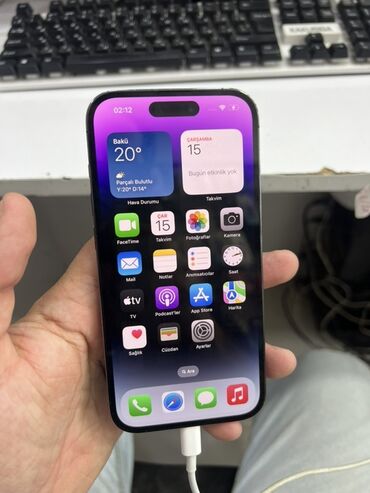 iphone 15 yeni: IPhone 14 Pro, 128 GB, Deep Purple, Face ID, Sənədlərlə, Zəmanət