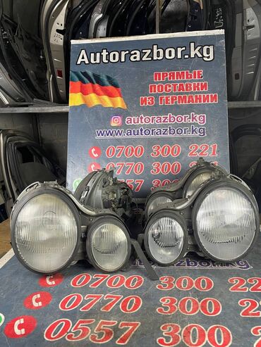 Системы освещения: Комплект передних фар Mercedes-Benz 1998 г., Б/у, Оригинал, Германия