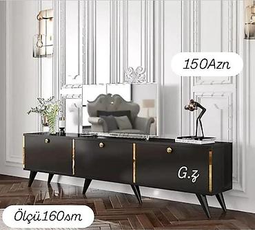 mebel kreditle: Yeni, Düz TV altlığı, Polkalı, Laminat — 3