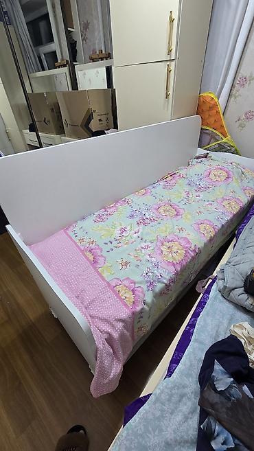 matras tək: Uşaq/yeniyetmə üçün tək nəfərlik çarpayı - Rəng: ağ - Ölçü: standart — 2