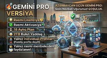 GEMINI PRO – Azərbaycan üçün versiya Xüsusiyyətlər: - Rəsmi lisenziya