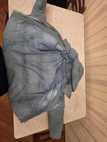 Üst geyimi: Açıq mavi rəngli qışlıq puffer gödəkçə - Model: kapüşonlu, uzunqol — 3