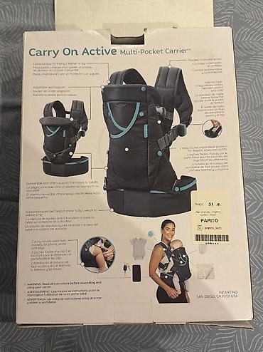 Infantino Carry On Active Multi-Pocket Carrier – ana qucağı • 8–40