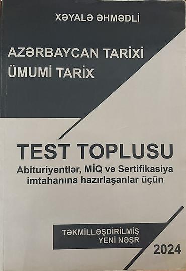 cahid imanov tarix: Xəyalə Əhmədli Azərbaycan-tarixi və Ümumi-tarix test toplusu 2024 — 1