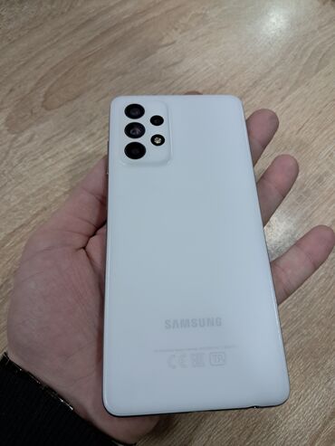 Samsung: Samsung Galaxy A52 5G, 128 GB, rəng - Ağ, Barmaq izi, İki sim kartlı, Face ID