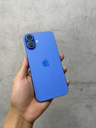 apple iphone 11: IPhone 16, Б/у, 256 ГБ, Синий, 91 % — 1