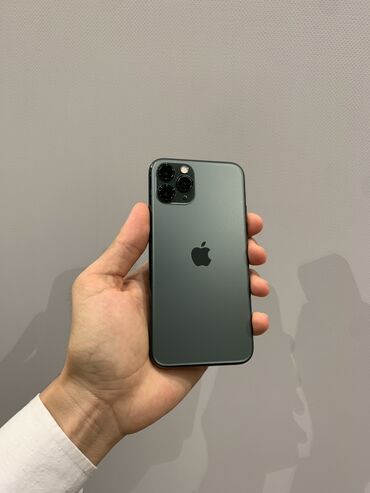 обмен айфон на андроид: IPhone 11 Pro, Колдонулган, 64 ГБ, Жашыл, Каптама, 84 %