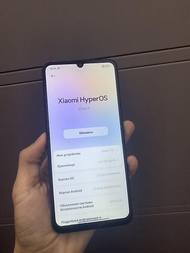Уюлдук телефондор жана аксессуарлар: Смартфон Redmi 13C, цвет черный. Характеристики и особенности: - — 4