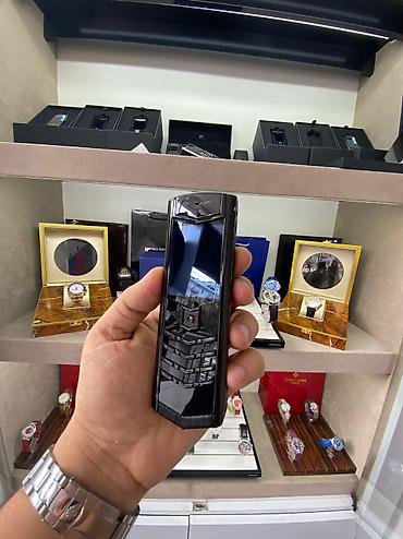 butun telefonlar: Vertu Signature Ultimate JetBlack Premium Class Alligator Kredit Tek — 1