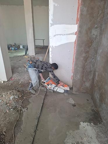 Beton işləri: Beton kəsim xidməti - Beton döşəmə, tavan və divarların dəqiq — 13